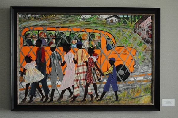 Nellie Ashfords school bus painting