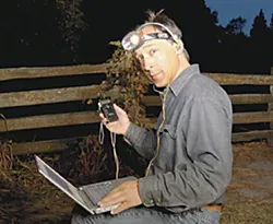 Joe Szewczak in the field. Photo by Kellie Jo Brown.