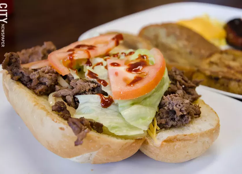 A beef bulgogi sandwich. - PHOTO BY MARK CHAMBERLIN