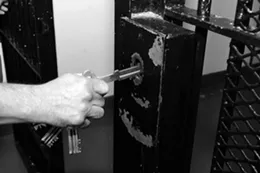 A well-worn lock at the now-closed Antigonish correctional facility. - COMMUNICATIONS NOVA SCOTIA