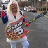 Rock on Little Caesars Lady