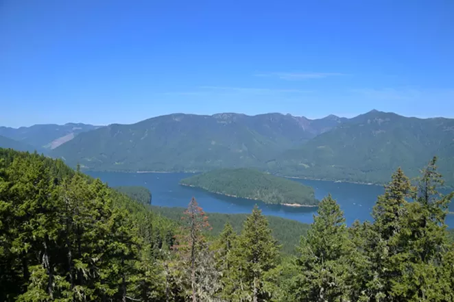 Hikers are rewarded with a scenic view from the top of Stahlman Point. - ISAAC BIEHL