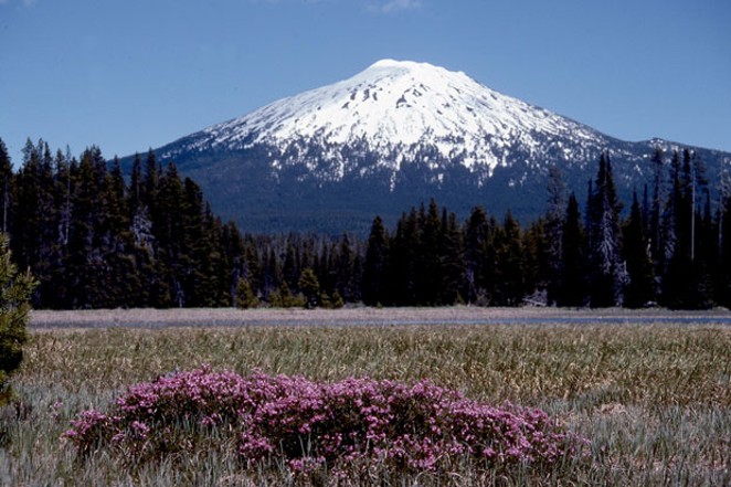 Beautiful Bachelor Butte, or if you prefer, Mt. Bachelor; either way, it's a sleeping volcano. - JIM ANDERSON