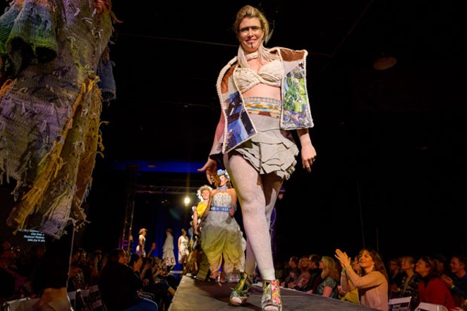 We still can’t get over the looks from Rubbish Renewed Eco Fashion Show! This year’s event helped raise more than $30,000, all of which will go to REALMS schools. - PHOTO BY: SHE PHOTOGRAPHY / DESIGNER: SIMONE KUJAK / MODEL: PHOEBE SCHAAB