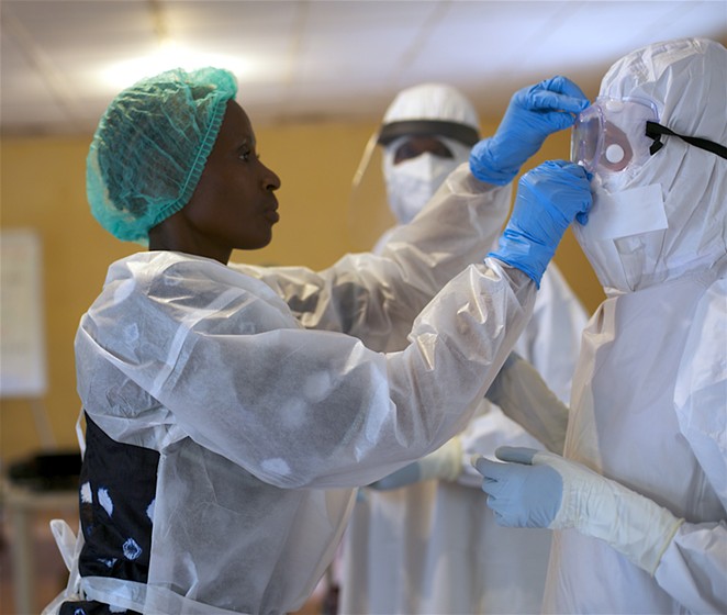 A shortage of Personal Protective Equipment worldwide has resulted in critical shortage in Central Oregon, too—including shortages of N95 masks, gowns and nitrile exam gloves. - CDC GLOBAL, FLICKR