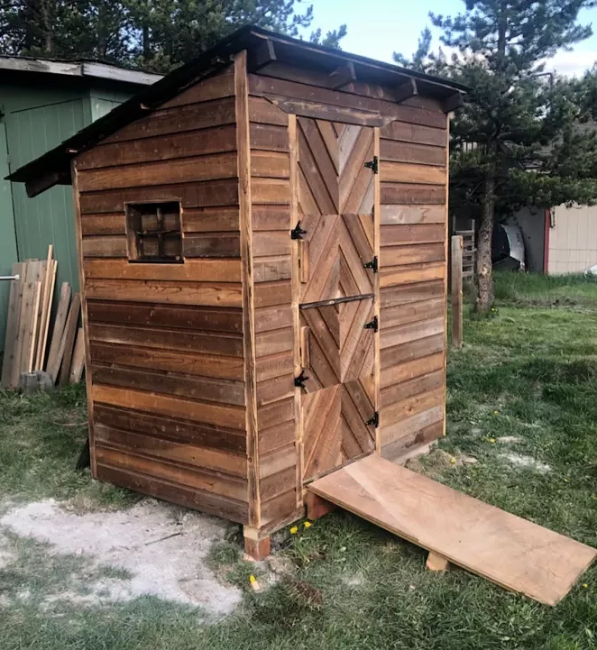 Walker's husband, Dylan, built a giant duck mansion in the backyard of their Sunriver home. - SARA WALKER