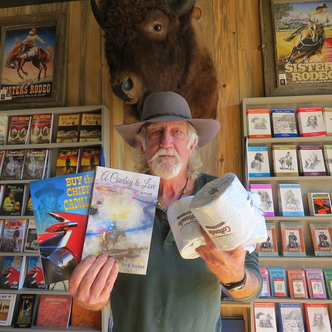 Buy a book, get a free roll: Rick Steber thinks of creative ways to stay open amidst statewide closures. - RICK STEBER