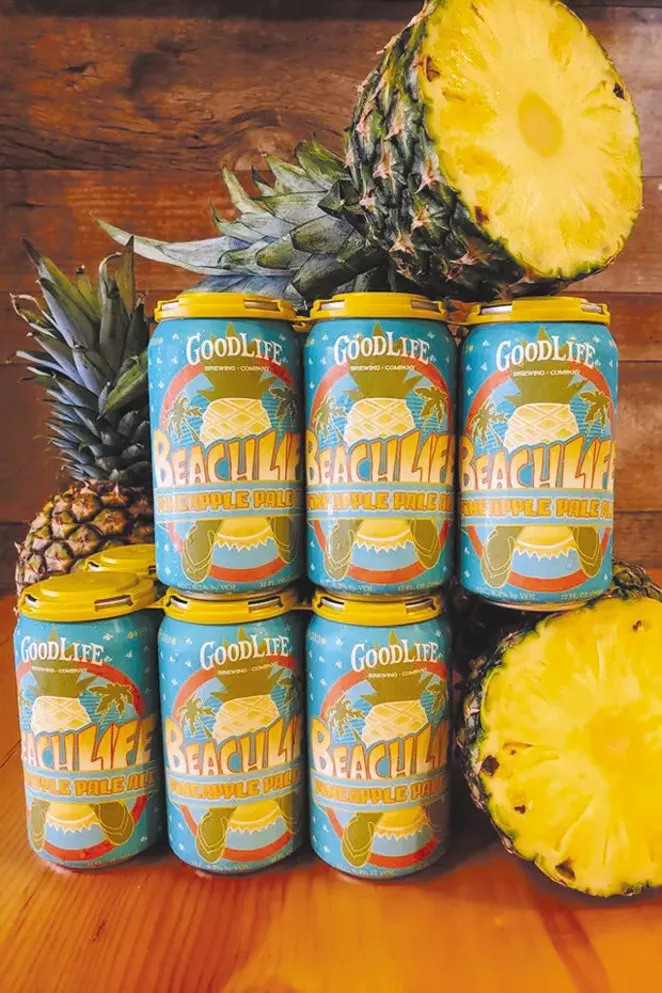 This new summer brew packs the perfect pinch of pineapple. - COURTESY GOODLIFE BREWING