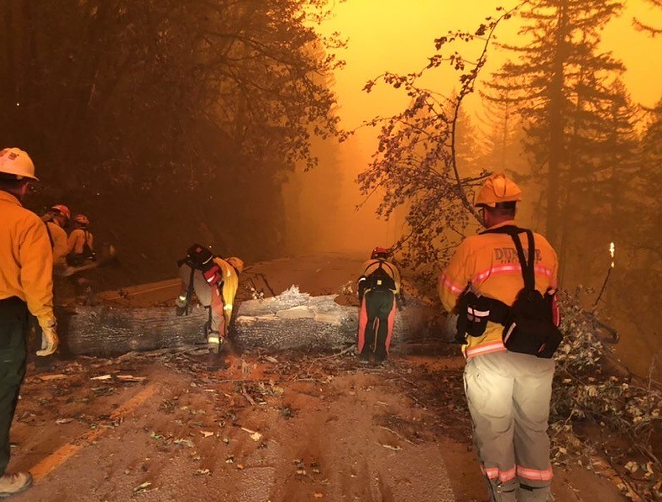 A scene from the Holiday Farm Fire east of Sisters. - OREGON STATE FIRE MARSHAL