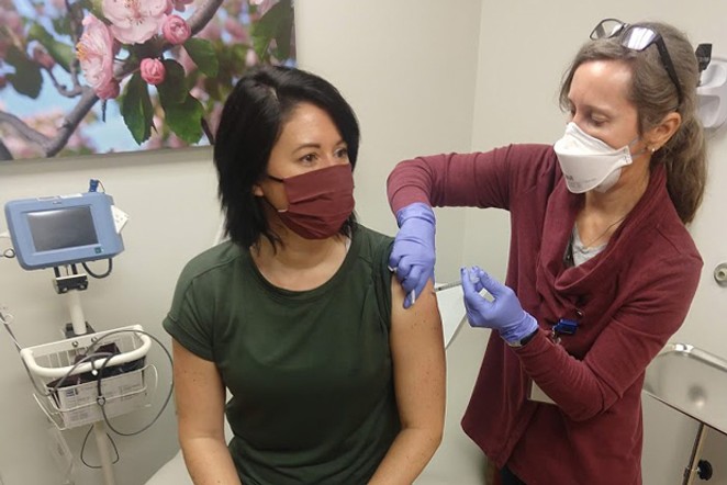 On Jan. 12, Deschutes County Health Services staff administered 384 Pfizer COVID-19 vaccines, mostly to first responders, at the DCHS shot clinic. County staff held the first clinic on Dec. 31. Since then, they've administered about 1,450 shots (800 Moderna and 650 Pfizer) to people who fall under Group 1A in the Oregon Health Authority's vaccine prioritization framework. Currently, most Phase 1A individuals find out about their eligibility and are scheduled through their employer or residential living facility. The clinic is running five days a week, Mon.-Fri. - ASHLEY MORENO