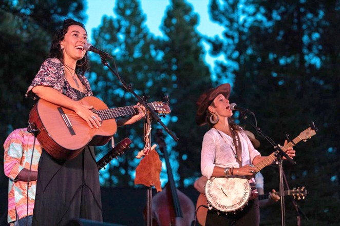 Rising Appalachia performs on the Five Pine stage at a past Sisters Folk Festival. - ROB KERR