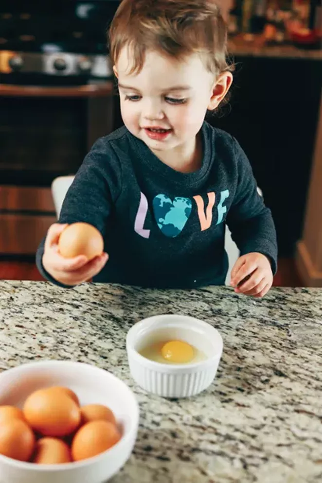 A world of wonder awaits the child in the kitchen. - NANCY PATTERSON