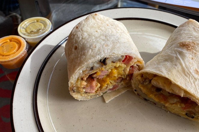 There's something about the hash browns in Burrito Sunrise's breakfast burritos that is utterly delightful. - NICOLE VULCAN