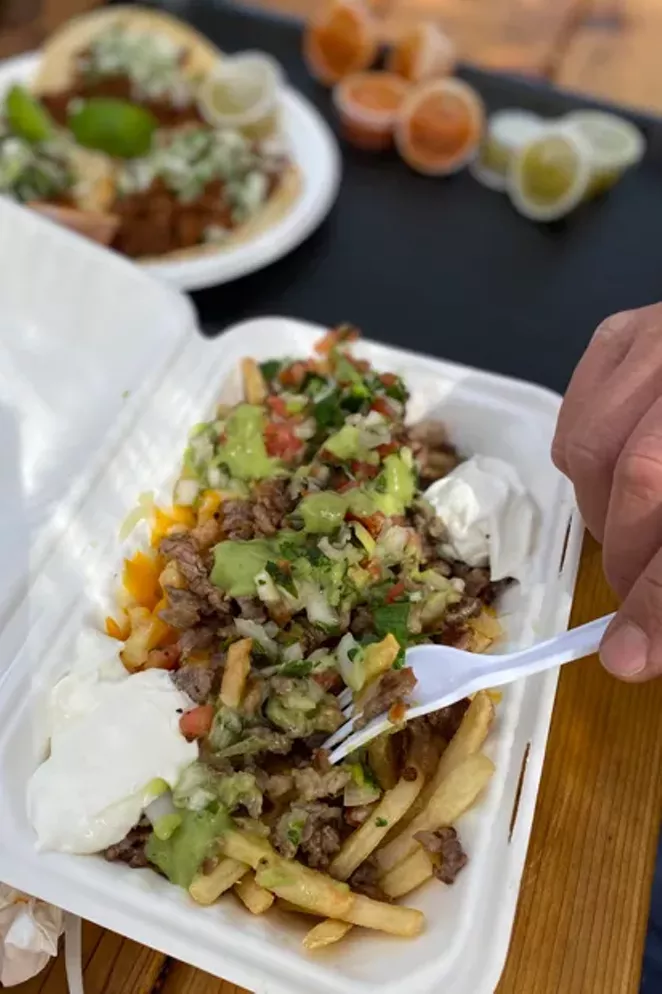 Asada fries offer a switch on the classic nachos. - NICOLE VULCAN