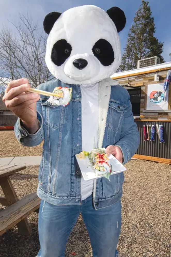 Northfresh Sushi Owner Jeff Burneski With The True Love Maki. - DARRIS HURST