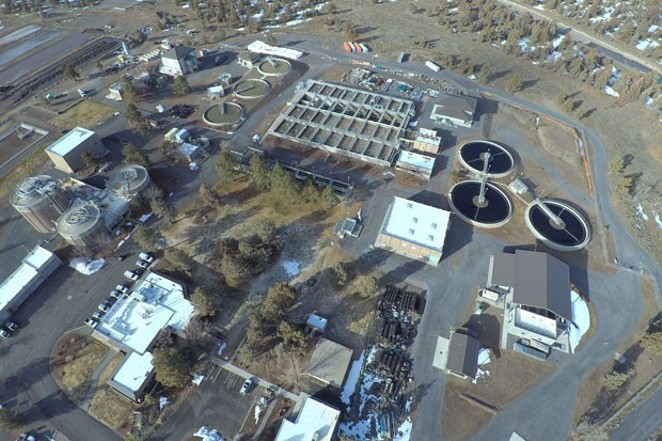 The City of Bend's Water Reclamation Facility near Powell Butte. Water from Bend takes about seven to eight hours to flow to this facility, where it undergoes a multiple-step process to be treated. - COURTESY CITY OF BEND