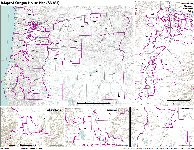 New Political Maps for Central Oregon