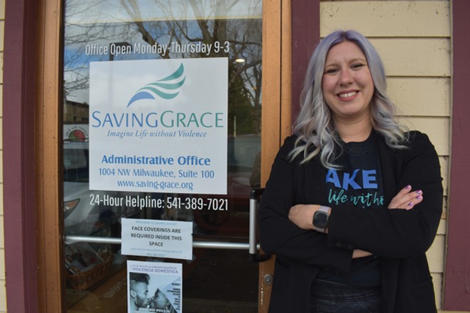 Cassi MacQueen, executive director of Saving Grace, says she and her team have seen a big increase in the need for services during the pandemic&mdash;but not only that, the intensity of violence has gone up, too. - NICOLE VULCAN