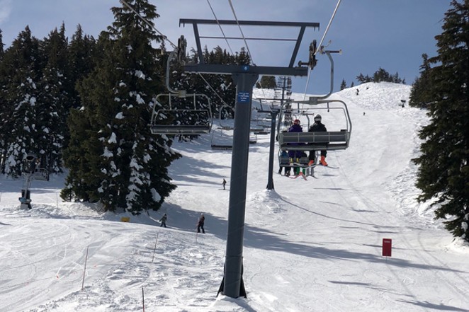 You won't be able to ski on Mt. Bachelor this weekend. The mountain pushed back its anticipated Dec. 3 start date due to a lack of snow. - COURTESY OF ELI DUKE VIA FLICKR