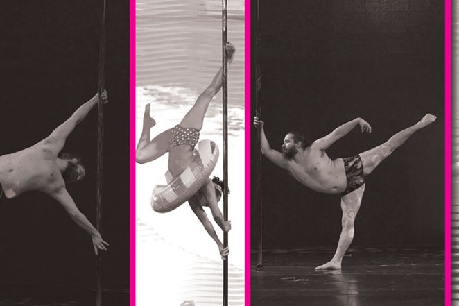 Above are images of Andrew Krueger and Shannon Daily from their recent World Pole Arts Competition in Bologna, Italy. - PHOTOS COURTESY ANDREW KRUEGER/SHANNON DAILY?