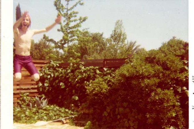 In this undated photo, an exuberant Tom Petty takes a flying leap. - COURTESY TOMPETTY.COM