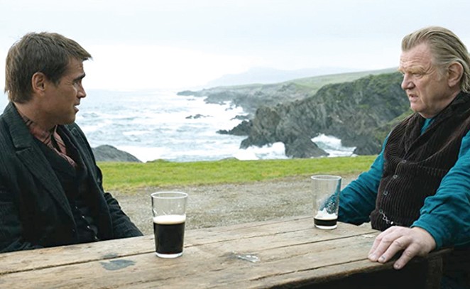 Colin Farrell and Brendan Gleeson converse over pints in "The Banshees of Inisherin." - PHOTO COURTESY OF SEARCHLIGHT