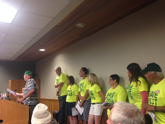 Bill Smith shares concerns about the planned apartment complex at the base of Pilot Butte during the Aug. 5 City Council meeting. - ERIN ROOK