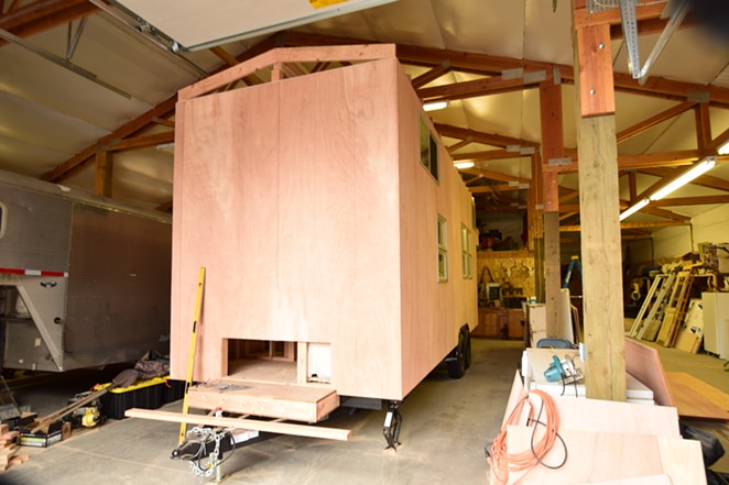 Tiny home under construction in Central Oregon - SOURCE WEEKLY