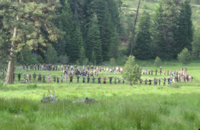 Ring a round a rosie... rainbowers gather in Malheur for their annual gathering - ERIC ISEMAN