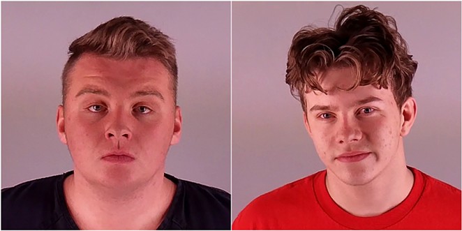 Noah Huber, 18, left, and Isiah Kane Laack, 18, right, were arrested and charged in connection with a stabbing and an assault at Hope Playground in Redmond on Saturday. - DESCHUTES COUNTY JAIL