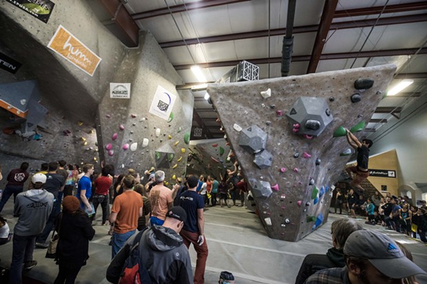 Organizers strive to make the Bend Boulder Bash hard for competitors and entertaining for spectators. - WILL BURKS