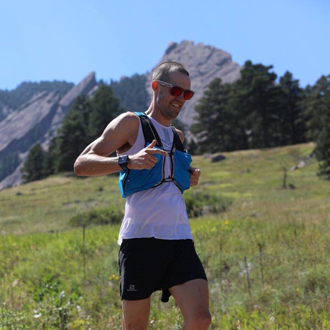 Spencer Nuwell running the Rockies in 2010. - SUBMITTED