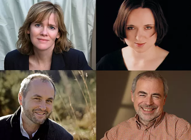 (Clockwise from top left) Maria Semple, Sarah Vowell, Colum McCann and Richard Russo fill out 2018/19 Author! Author! season line-up. - LETA WARNER, BENNET MILLER, BRENDAN BOURKE, ELENA SEIBERT