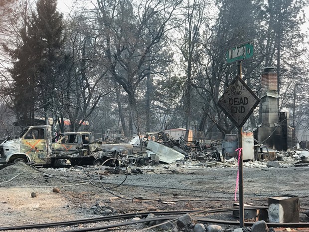 Bendite Patric Douglas visited Paradise, Calif. Nov. 17-18, delivering tent trailers to Bend Fire crews assisting with the fire that ravaged the town. Hundreds are still missing in the wake of that fire. - PATRIC DOUGLAS