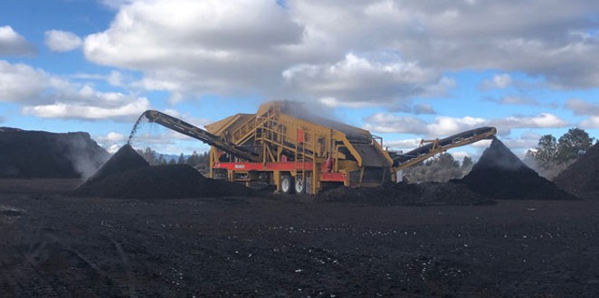 Deschutes Recycling mulches and composts food waste at Knott Landfill in Bend. - DESCHUTES RECYCLING