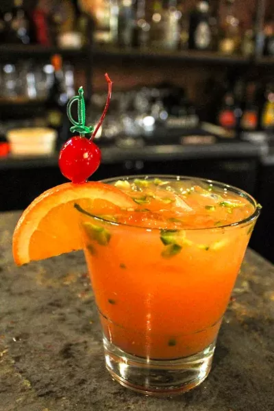Popular in the bar—spicy margaritas! - NANCY PATTERSON