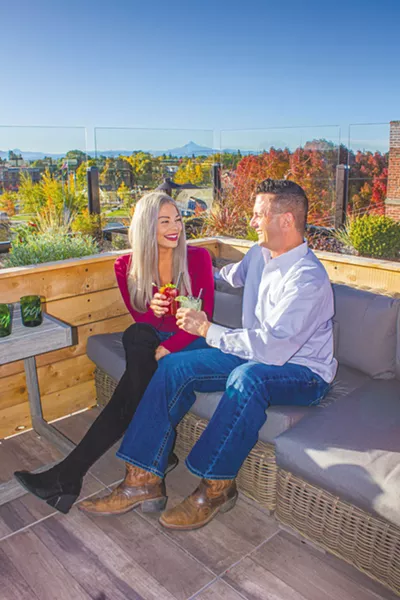 Views from above The Rooftop bar at the SCP Redmond. - DARRIS HURST