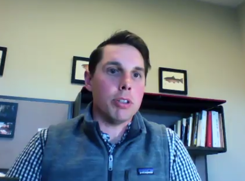 Damon Runberg studies the economy of Central Oregon and other nearby counties for the Oregon Employment Department. - SCREENSHOT VIA BEND CHAMBER OF COMMERCE/YOUTUBE