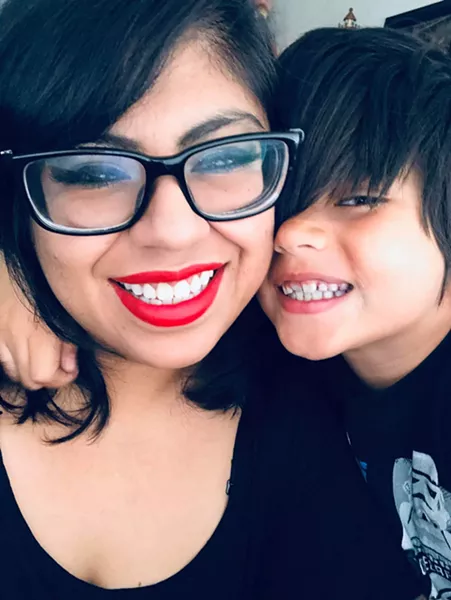 Von Aydan and son Lucian have been bonding over creative outlets, like painting. - STEPHANIE VON AYDAN