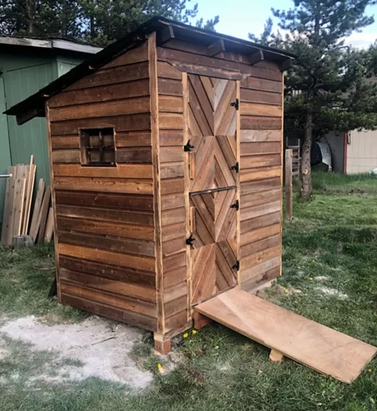 Walker's husband, Dylan, built a giant duck mansion in the backyard of their Sunriver home. - SARA WALKER