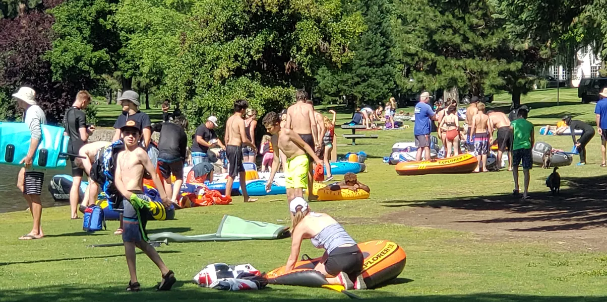 Enjoy the warm Bend sunshine, but remember to wear a face covering if you cannot maintain a safe distance from others - even outdoors, local health officials remind the public. - CAYLA CLARK