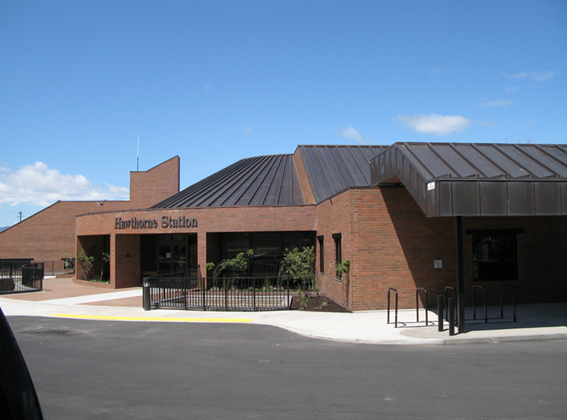 Hawthorne Station was selected to serve as an interim transit hub more than a decade ago, and some nearby neighbors say it's outgrown the space. - COURTESY OF THE OREGON DEPARTMENT OF TRANSPORTATION