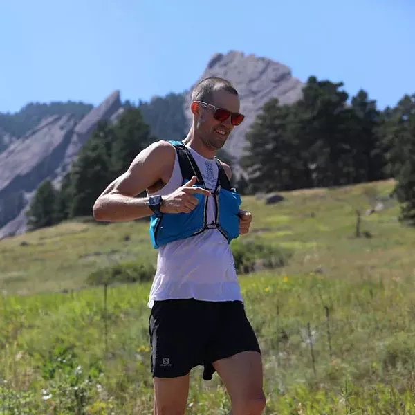 Spencer Nuwell running the Rockies in 2010. - SUBMITTED