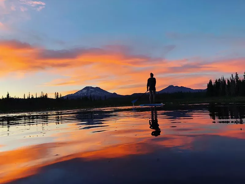 @mckennalboen paddles off into the sunset...of summer. Tag@sourceweekly and show up here. - SUBMITTED
