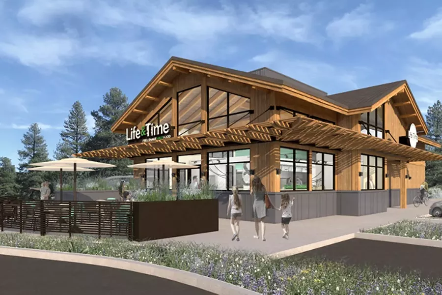 Renderings of the future Life & Time restaurant. - SUBMITTED