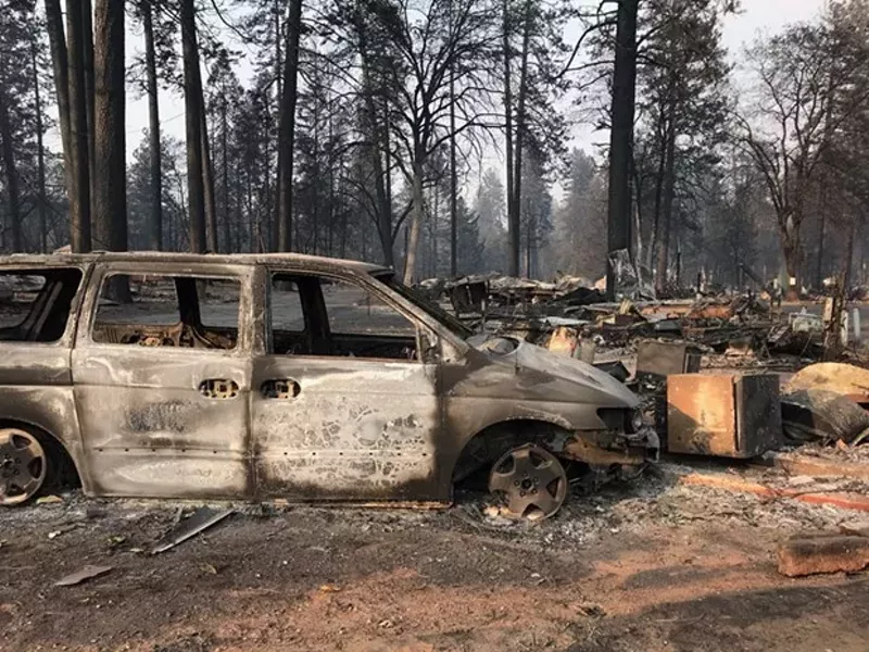 A scene from Paradise, Calif. Nov. 17. - PATRIC DOUGLAS