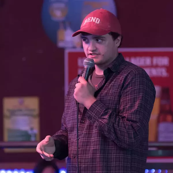 Cole Robeson, "Best New Comedian of 2018," in local comedy host Katy Ipock's humble opinion. - KIRK HOOVER / ARTON PHOTOGRAPHY