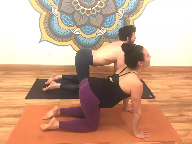 Cow pose. - NAMASPA YOGA COMMUNITY