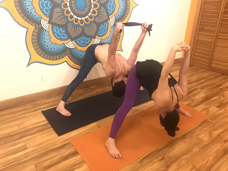 Straddle fold. - NAMASPA YOGA COMMUNITY