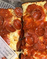Crispy, Caramelized, Cheesy Edges Set This Pizza Apart